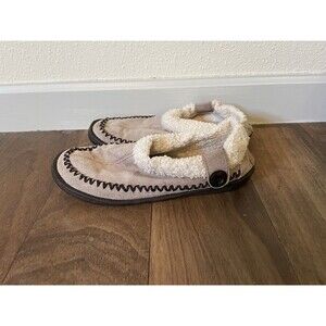 Staheekum Women's Size 7 Sleep On Faux Fur Mule Slippers, Tan